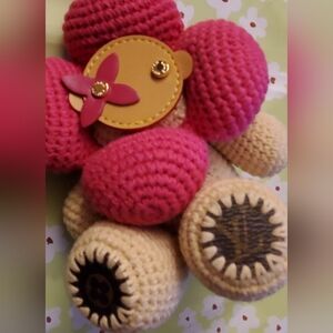 Crochet Flower Character Bag Charm